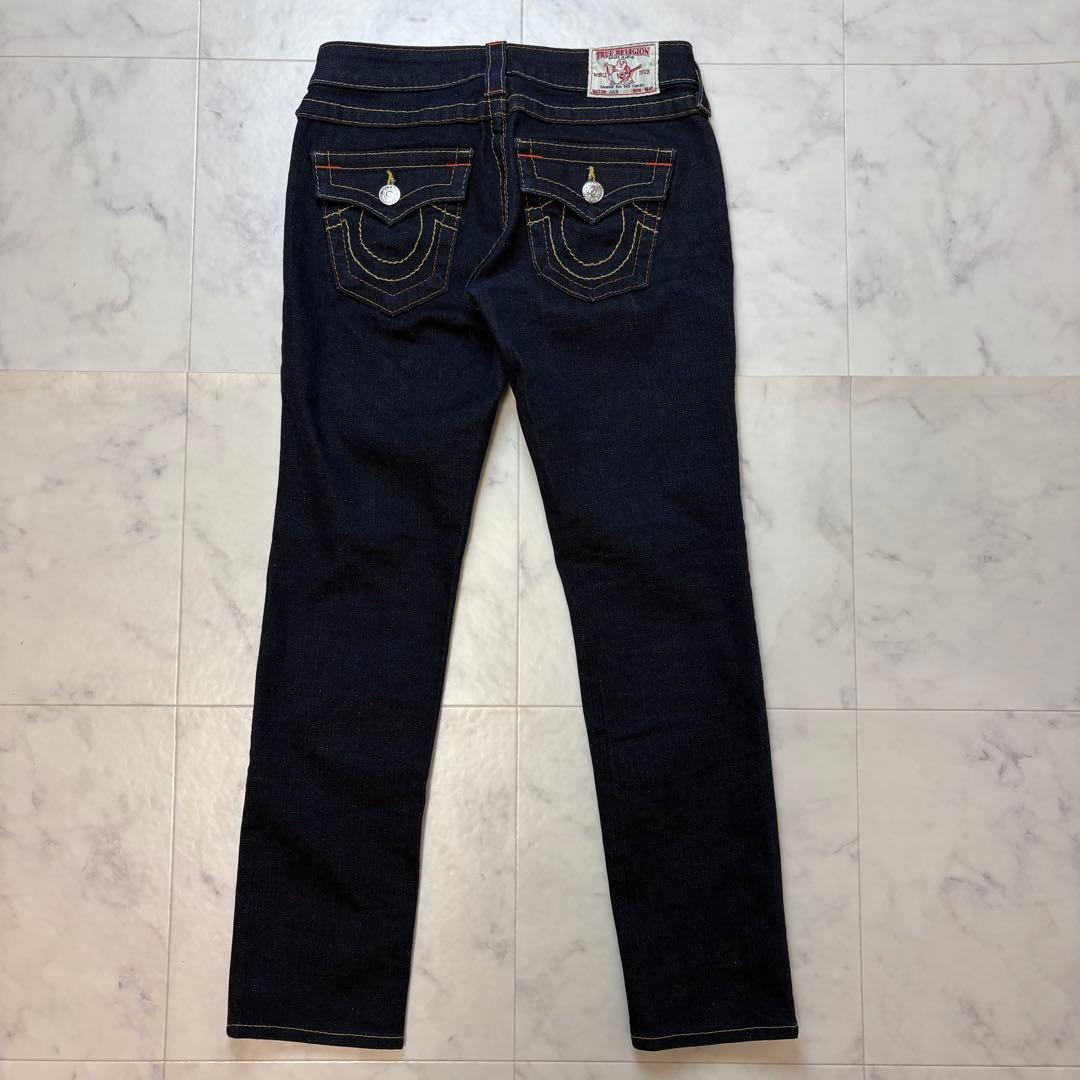 【美品】 TRUE RELIGION JULIE ストレッチ ストレートデニム
