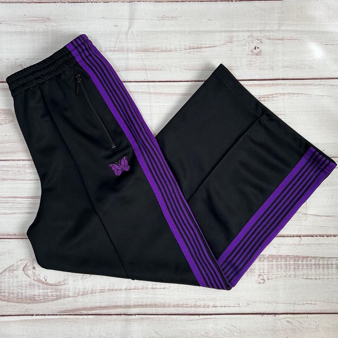 初期　希少　needles H.D ヒザデル　トラックパンツ　ブラック　パープル