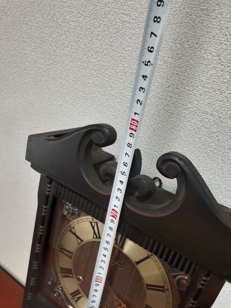 Rhythm クラシック木製掛時計 ローマ数字