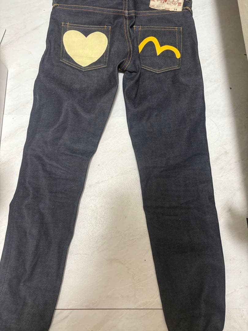 evisu ジーンズ　えびす　黄色