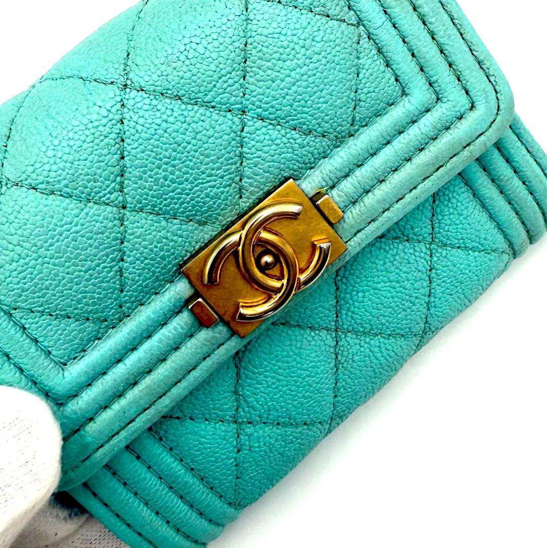 CHANEL ボーイシャネル マトラッセ ココマーク 財布