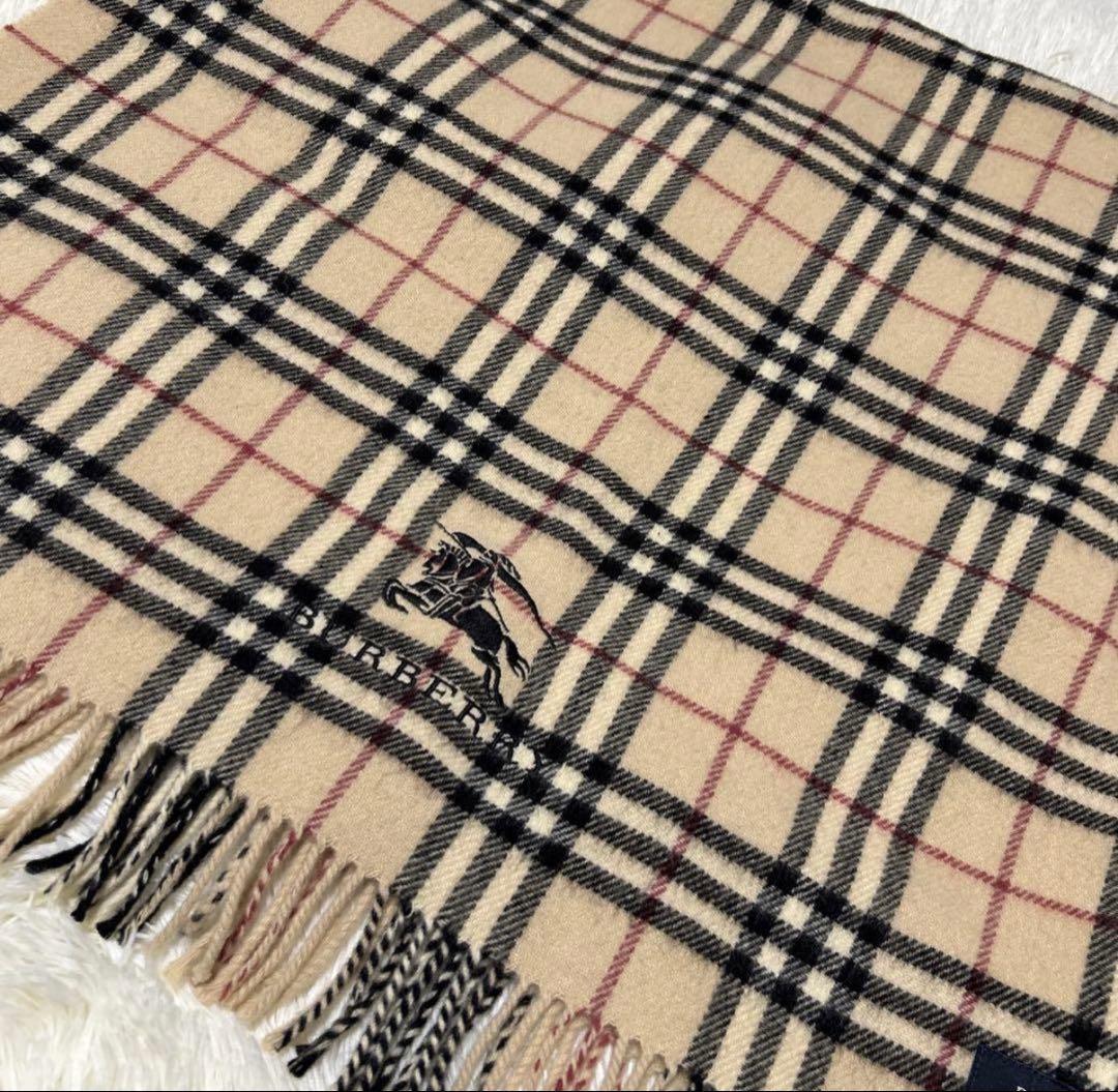 ✨良品✨バーバリーロンドン ブランケット ノバチェック 大判 ストール マフラー