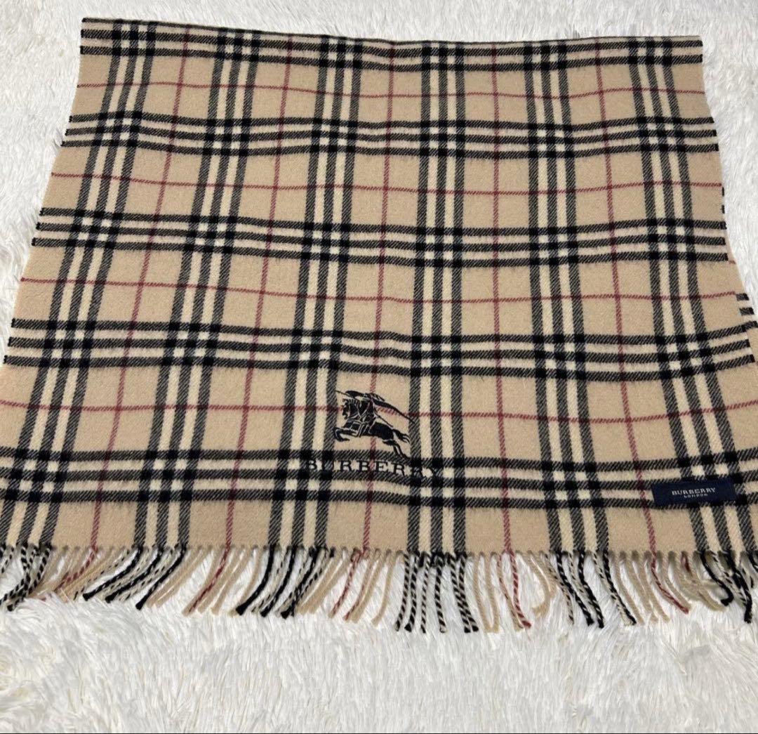 ✨良品✨バーバリーロンドン ブランケット ノバチェック 大判 ストール マフラー