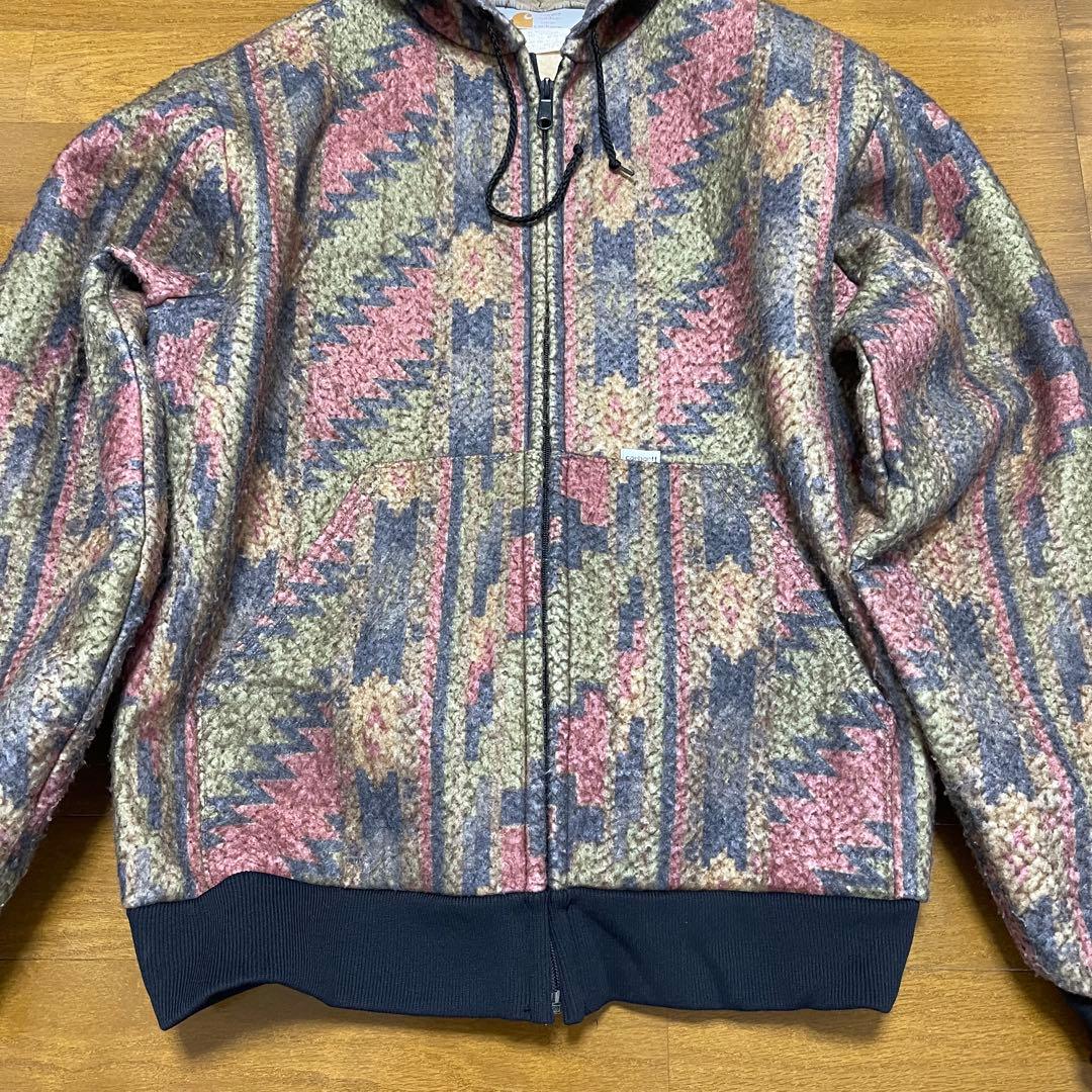 美品！星タグ！ Carhartt カーハート アクティブジャケット ネイティブ柄