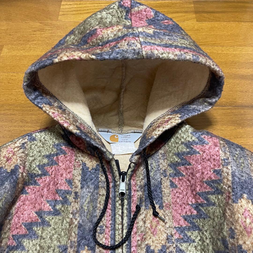 美品！星タグ！ Carhartt カーハート アクティブジャケット ネイティブ柄