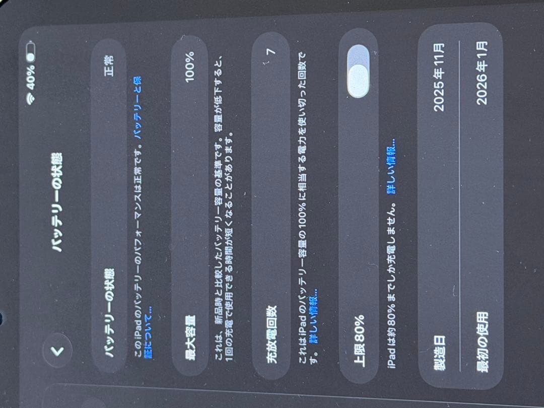 iPad本体 iPad mini7