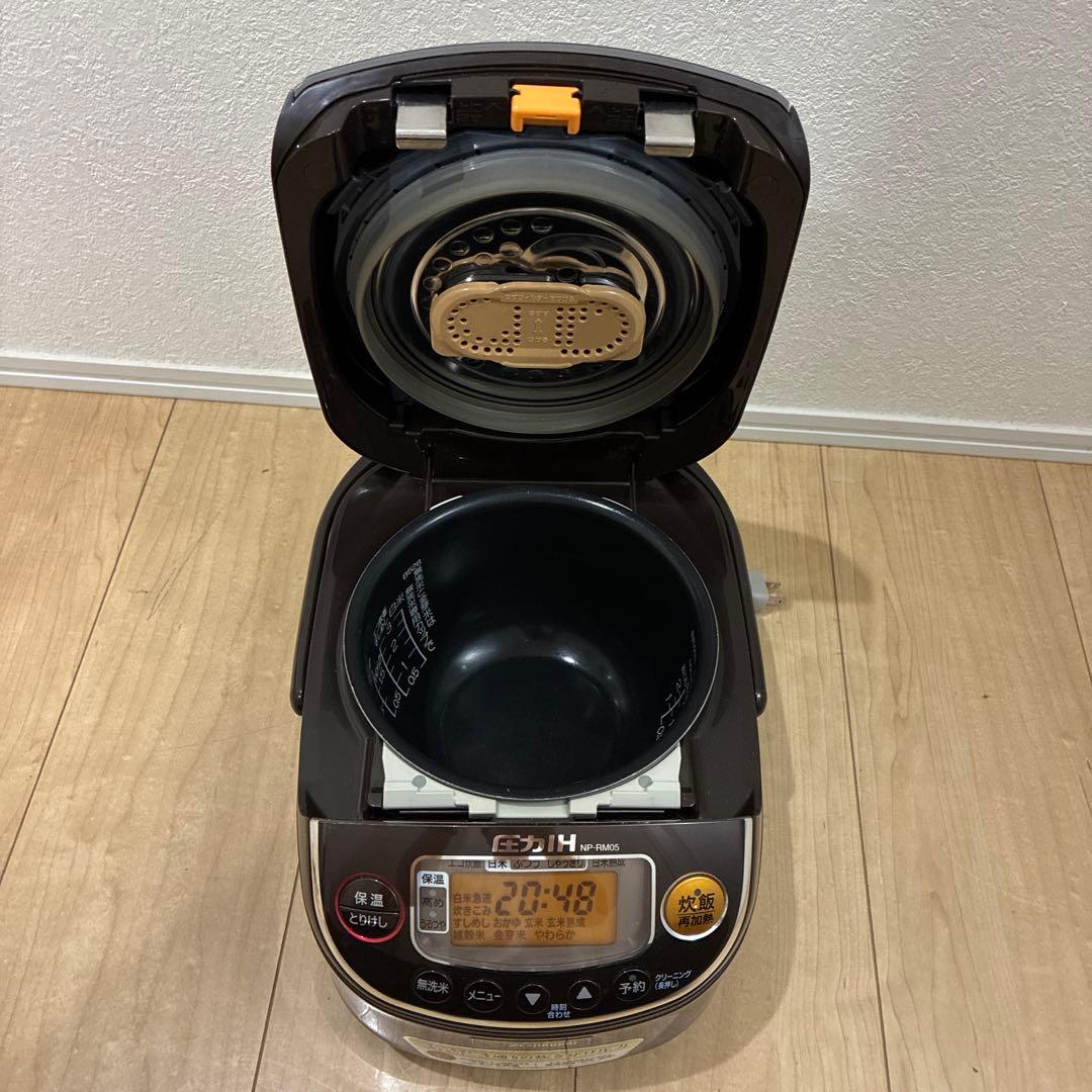 【美品】象印 圧力IH炊飯器 NP-RM05 3合炊き 白米/玄米/雑穀米対応