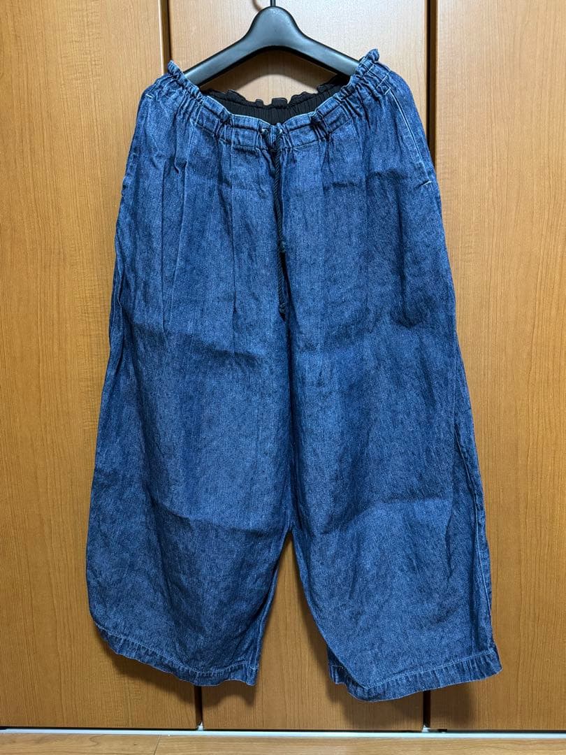 Su * 　nest Robe リネンデニム ワイドイージーパンツ