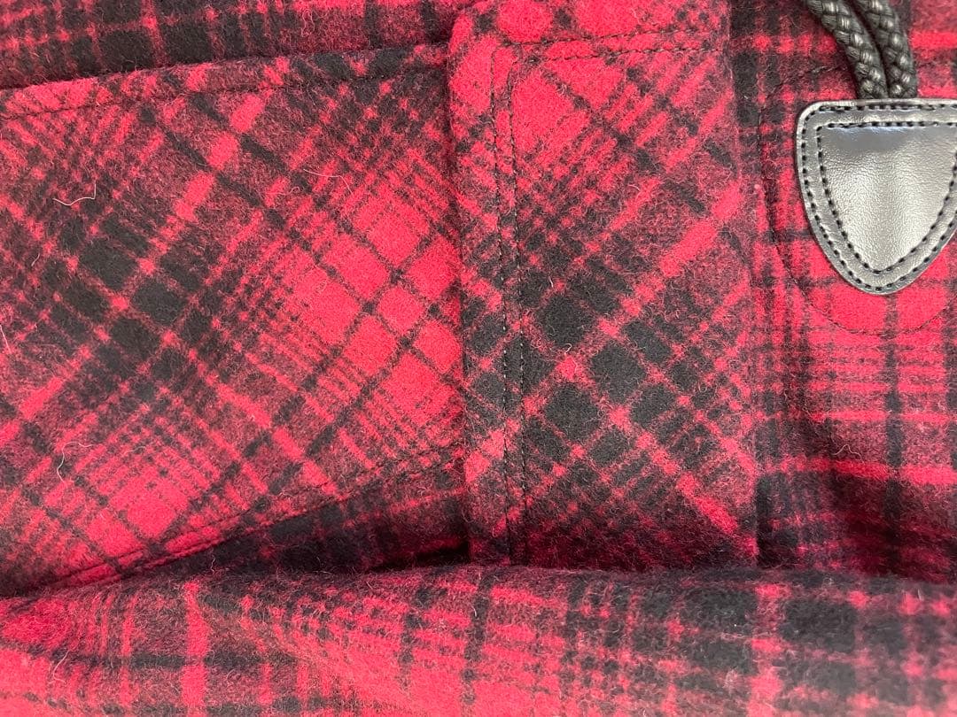 ✨美品✨ BURBERRY BLACK LABEL ダッフルコート チェック 赤