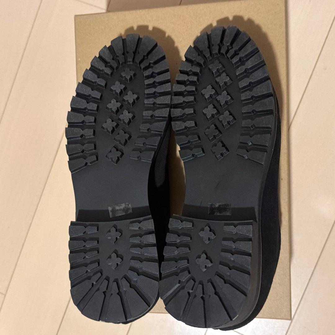 shiun BLACK SUEDE MOCCASIN XSサイズ