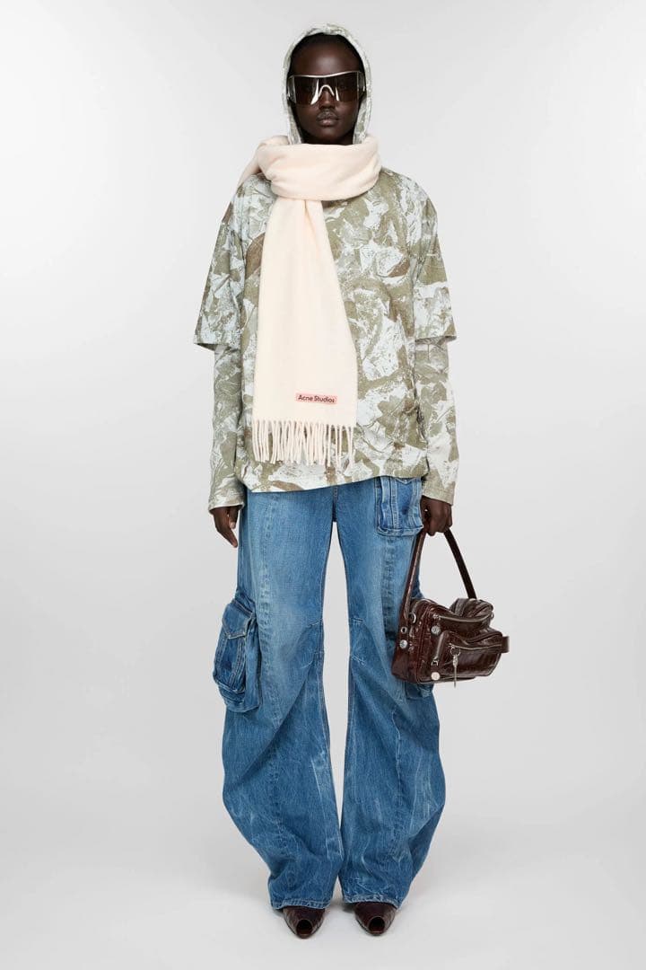Acne Studios フリンジウールスカーフ