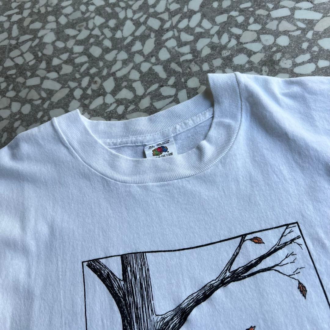 【フルーツボディ、几帳面なおばさん】フォトT古着メッセージTシャツ　有原みゆ紀