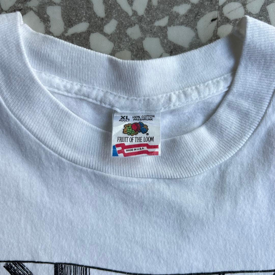 【フルーツボディ、几帳面なおばさん】フォトT古着メッセージTシャツ　有原みゆ紀