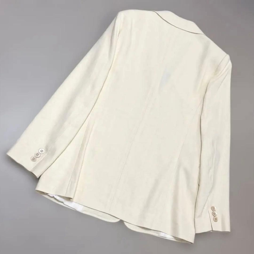 【美品✨ストレッチ 近年】 ANAYI リネン混 テーラードジャケット アナイ