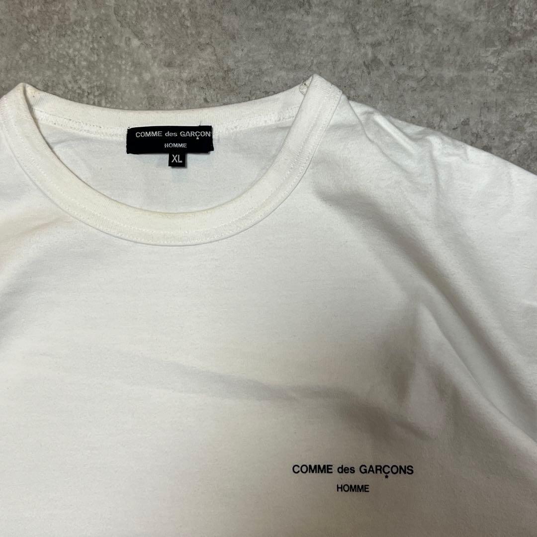 COMME des GARCONS HOMME 綿天竺 ロゴTシャツ XL