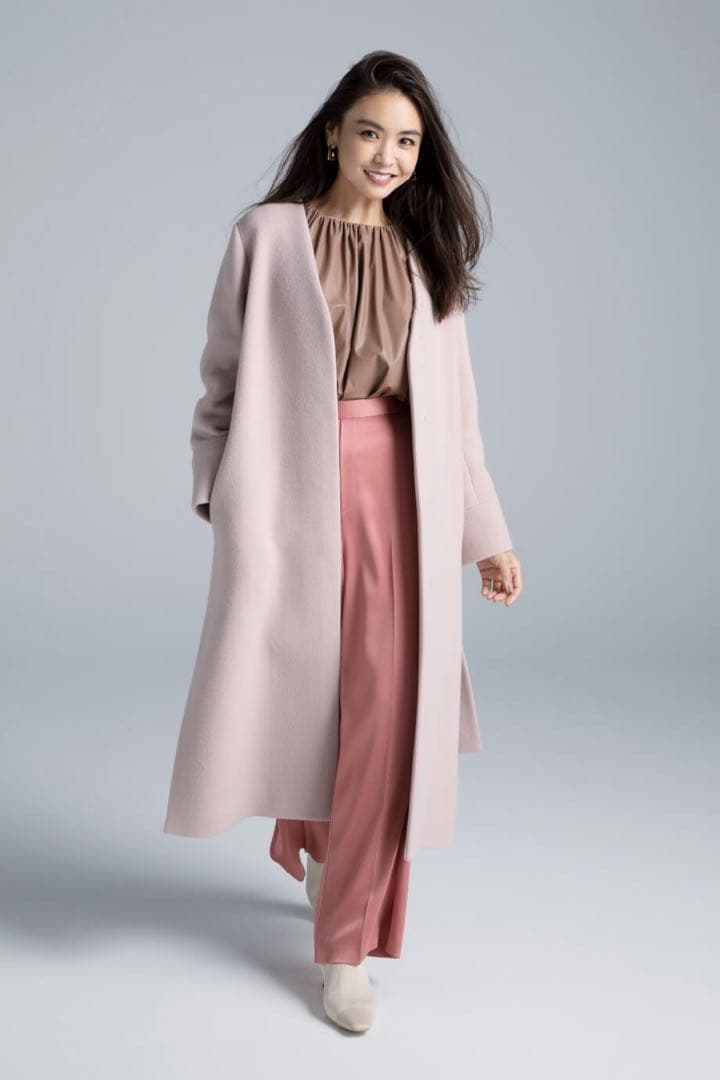 【大特価！】【美品】FRAYI.D MANTECOノーカラーコート❀