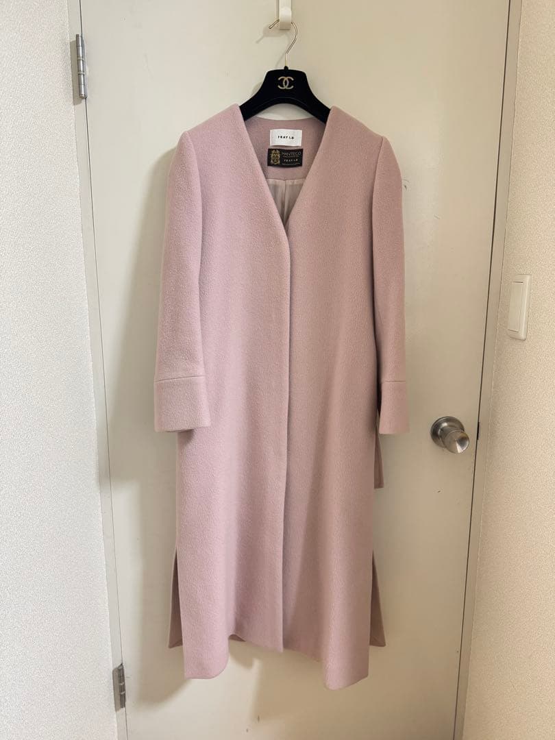 【大特価！】【美品】FRAYI.D MANTECOノーカラーコート❀