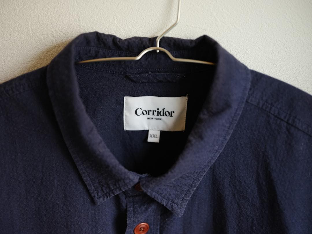 Corridorシアサッカーオーバーシャ​​ツ（3L、ネービー）