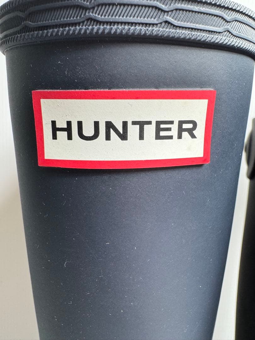 HUNTER ハンター 長靴 ロングレインブーツ 23cm ネイビー
