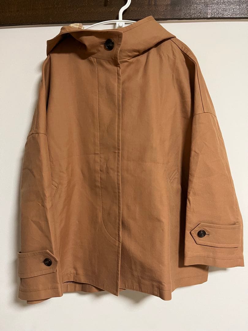 マッキントッシュロンドンROSLEYコットンチェックダブルクロスフーデットコート