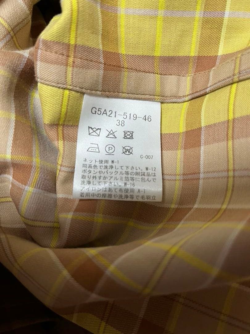 マッキントッシュロンドンROSLEYコットンチェックダブルクロスフーデットコート