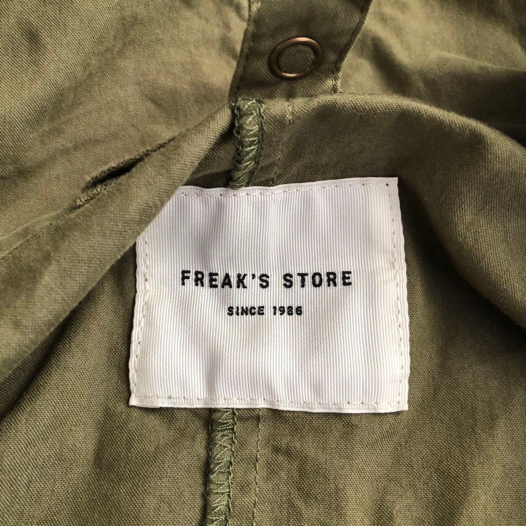 フリークスストアモッズコートボアライナー付きオリーブ FREAK’S store