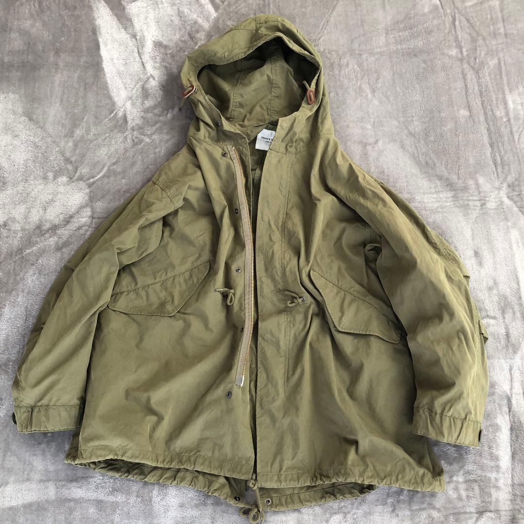 フリークスストアモッズコートボアライナー付きオリーブ FREAK’S store