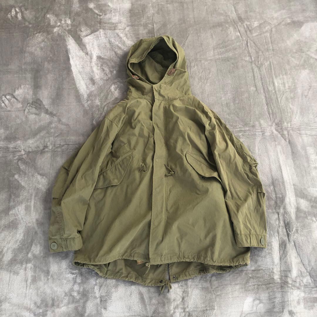 フリークスストアモッズコートボアライナー付きオリーブ FREAK’S store