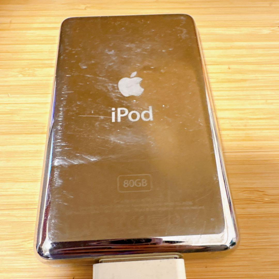 iPod Classic 80G Apple シルバー　通電のみ確認