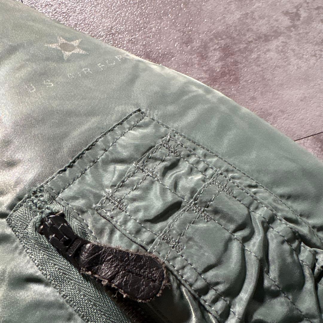 alpha 50s復刻　ma-1 flight jacket 短丈　ヴィンテージ