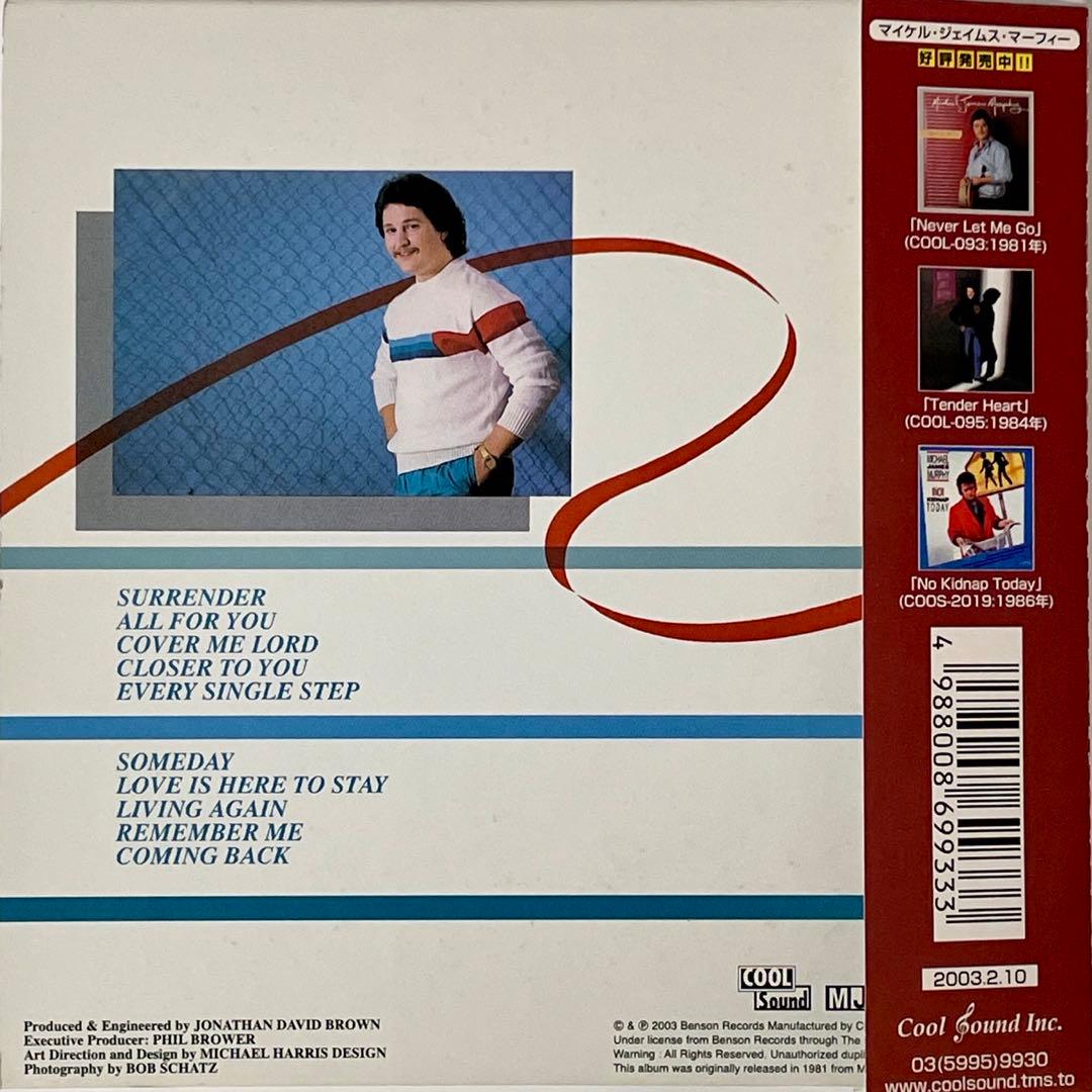 Michael James Murphy - Surrender 紙ジャケット