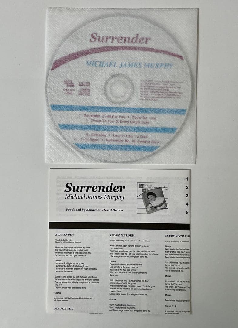 Michael James Murphy - Surrender 紙ジャケット