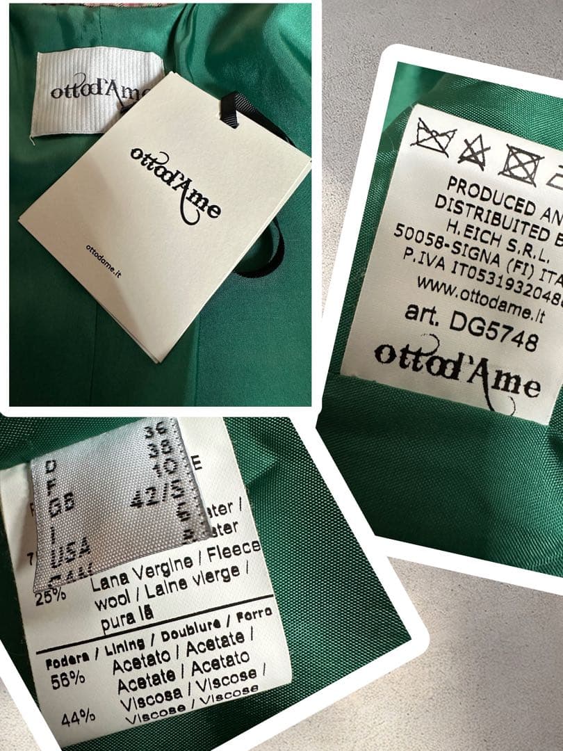 ⭐️SALE⭐️　イタリア ottodame オットダムAラインスプリングコート