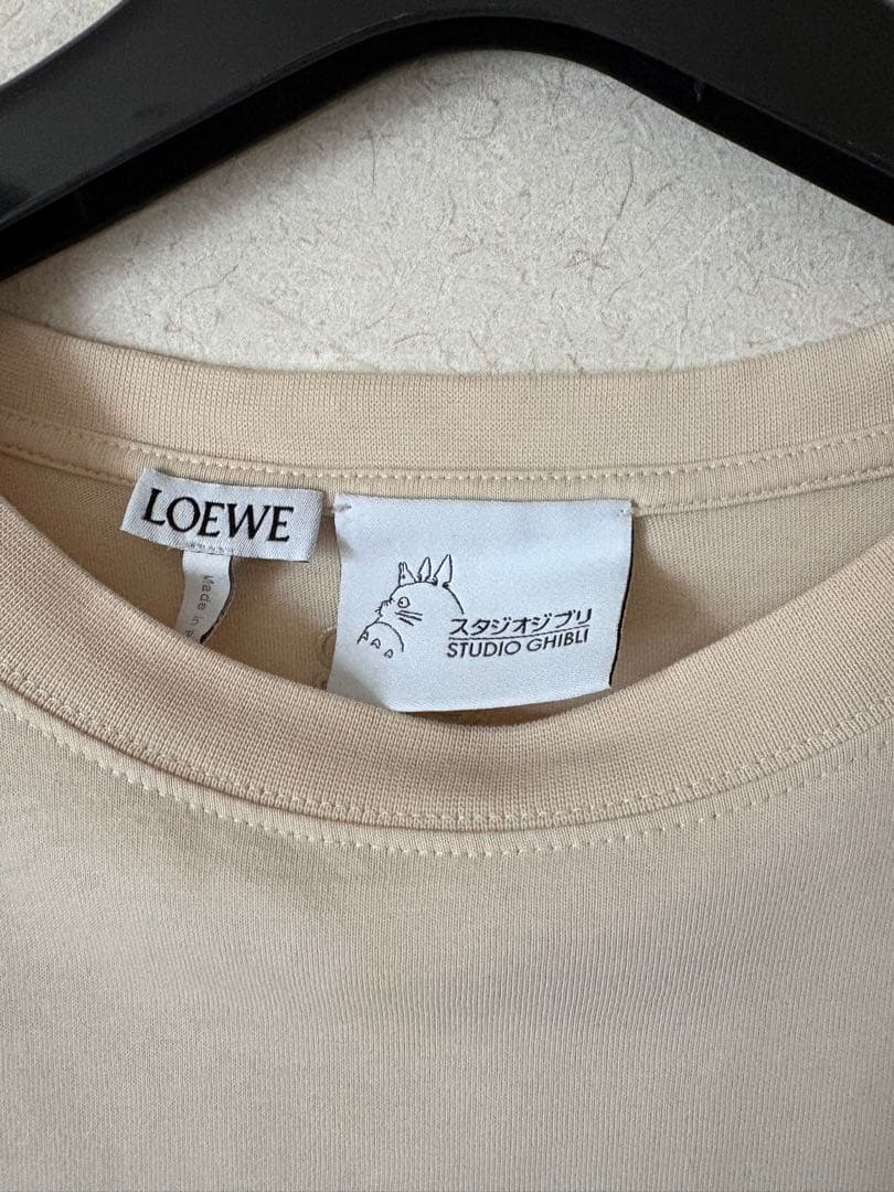 LOEWE スタジオジブリ コラボ Tシャツ ベージュ　まっくろくろすけ