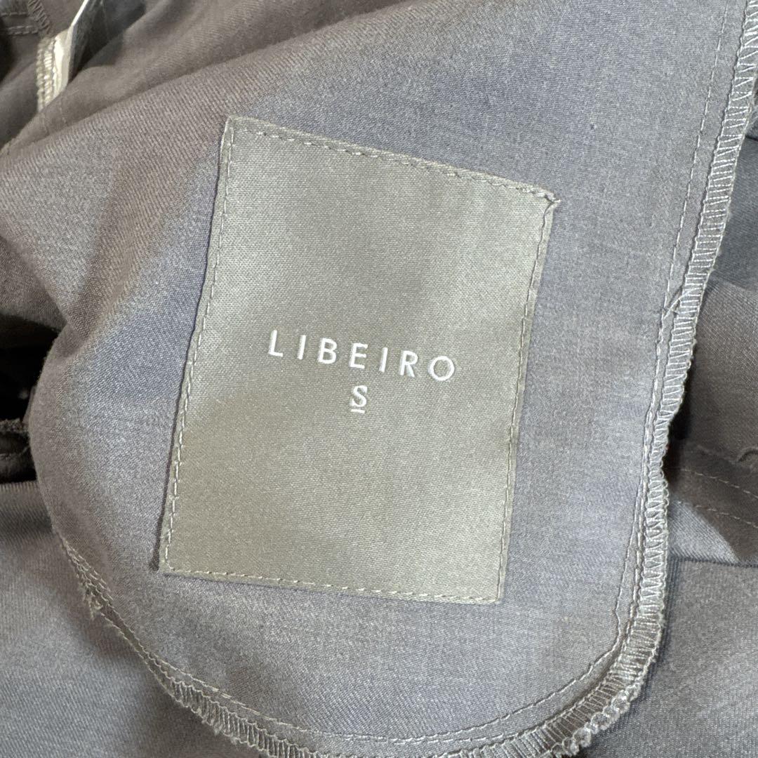 美品⭐️LIBEIRO リベイロ ロゴ刺繍 スラックス S グレー デザイン