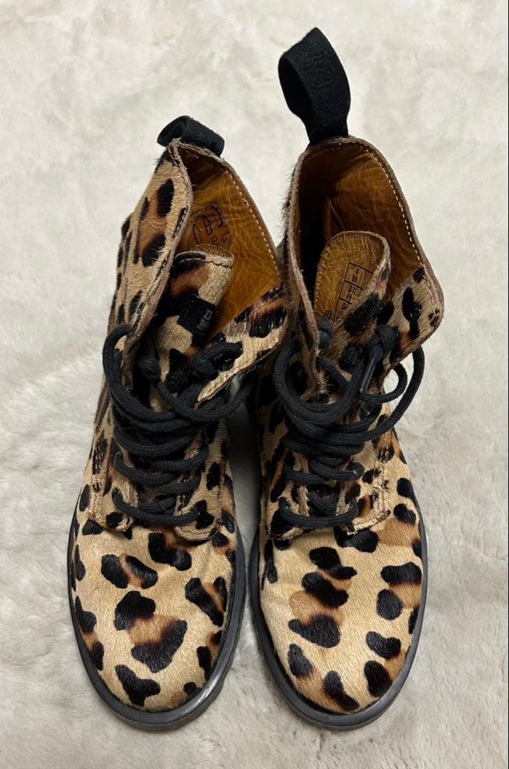 Dr.Martens/ドクターマーチン/8ホール/ブーツ/UK4/レオパード
