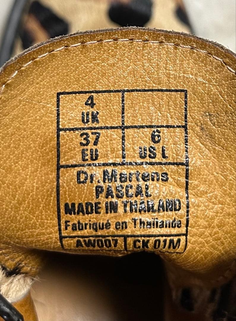 Dr.Martens/ドクターマーチン/8ホール/ブーツ/UK4/レオパード