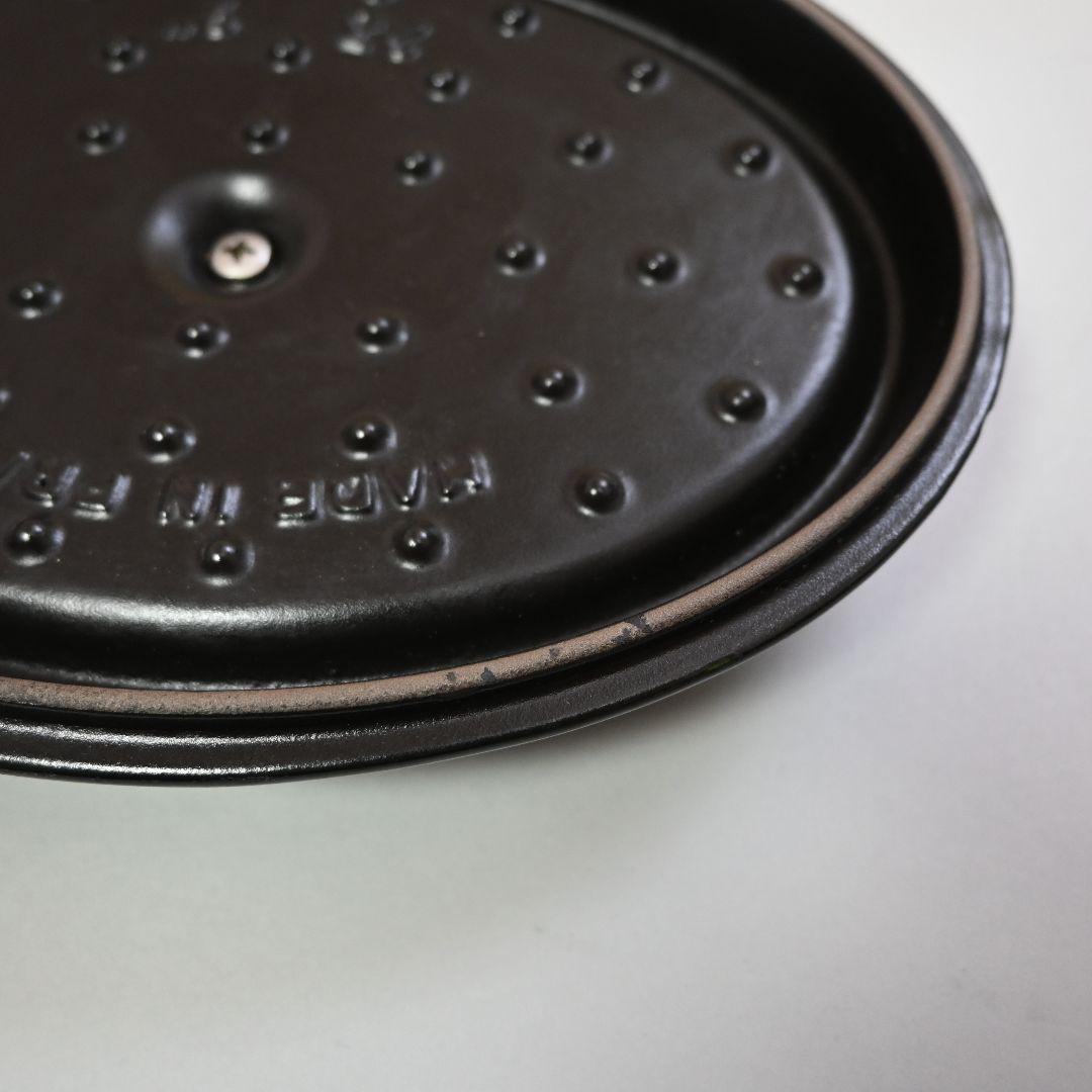 653★ staub ストウブ ココット 鍋 23cm バジルグリーン オーバル