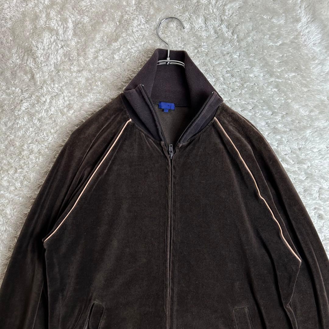 BEAMS ビームス ベロア ジャージ ブラウン パイピングジャケット M