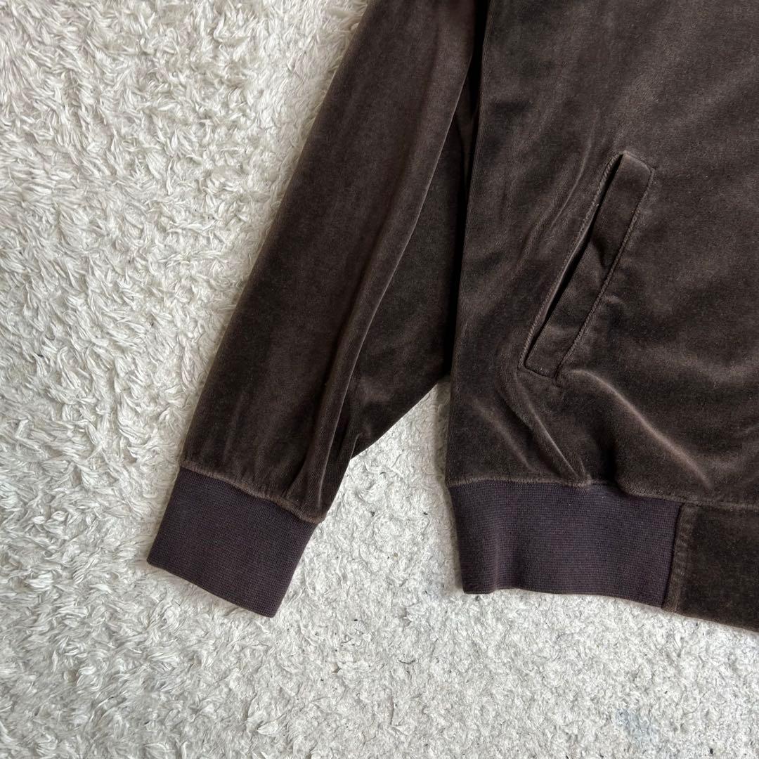 BEAMS ビームス ベロア ジャージ ブラウン パイピングジャケット M
