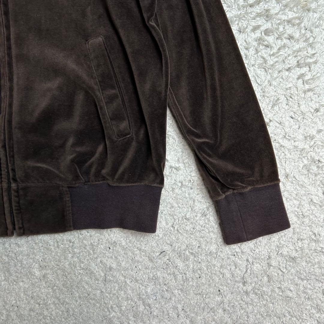 BEAMS ビームス ベロア ジャージ ブラウン パイピングジャケット M