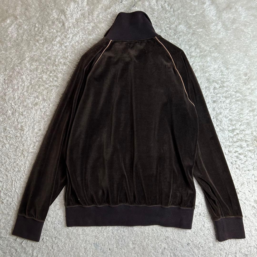 BEAMS ビームス ベロア ジャージ ブラウン パイピングジャケット M