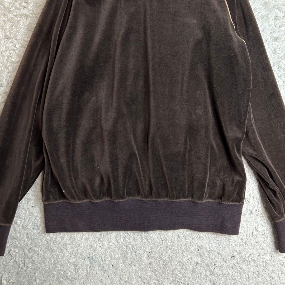 BEAMS ビームス ベロア ジャージ ブラウン パイピングジャケット M