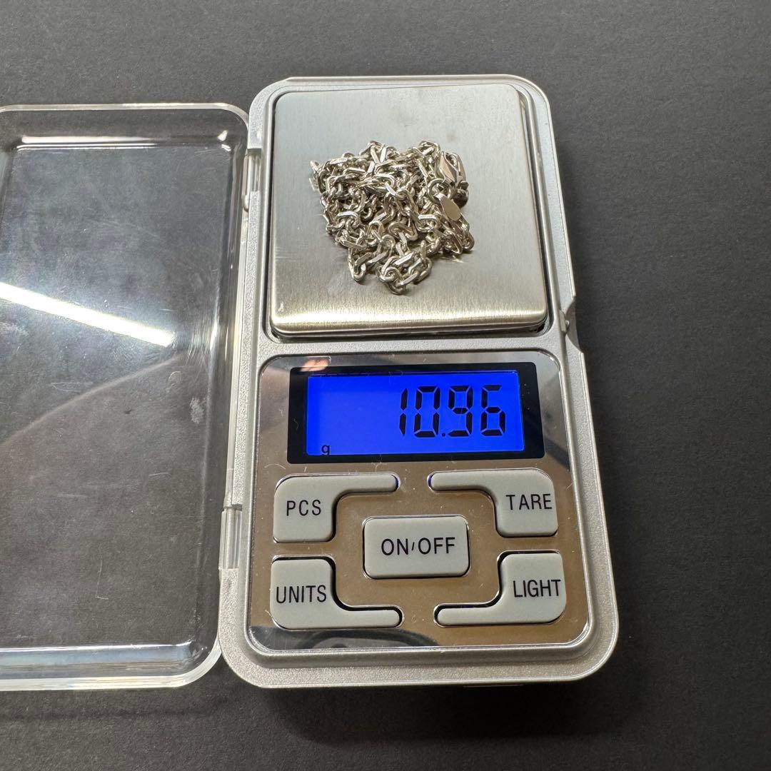 【太め 45㎝ 11g】太角チェーンネックレス silver925