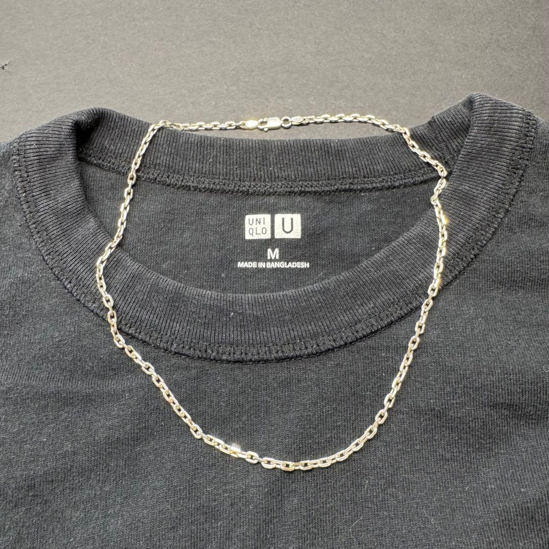 【太め 45㎝ 11g】太角チェーンネックレス silver925