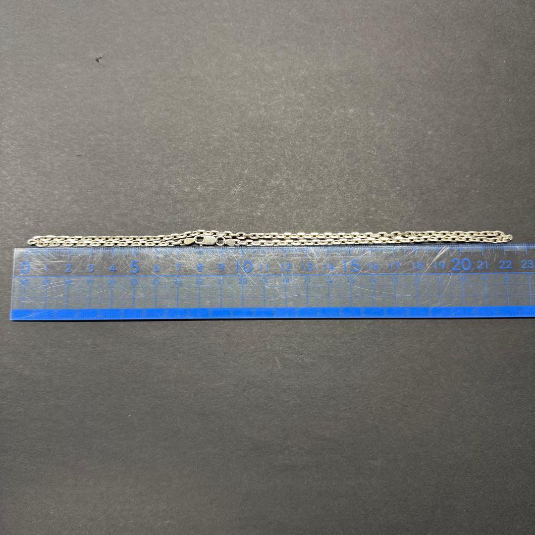 【太め 45㎝ 11g】太角チェーンネックレス silver925