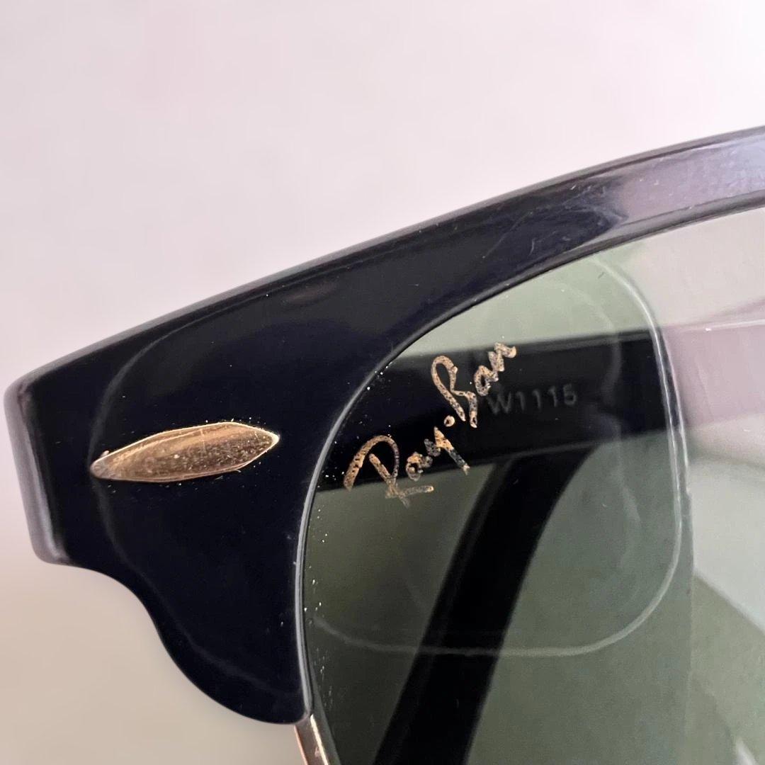 希少✨RaybanレイバンW1115 USA製 クラブマスターB&L