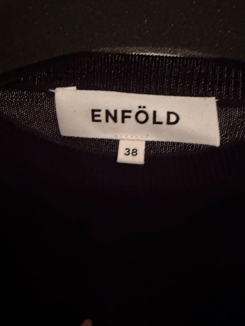 ENFÖLD ブラック 長袖ニット 38