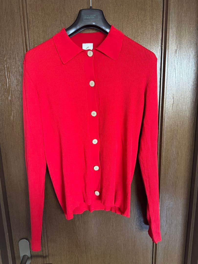 6(ROKU) RIB SHIRT CARDIGAN リブシャツカーディガン