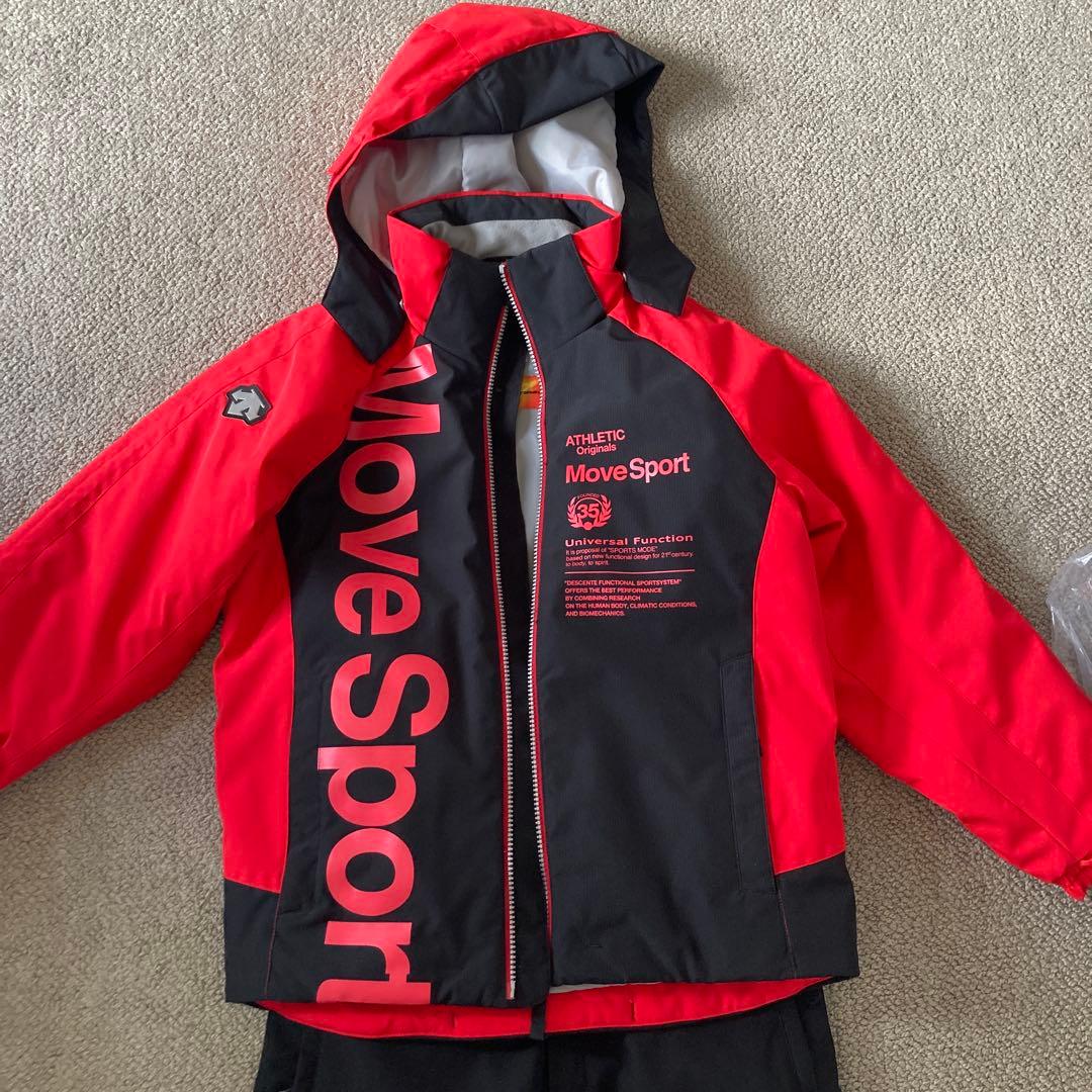 DESCENTE スキーウェア 150サイズ 赤/黒